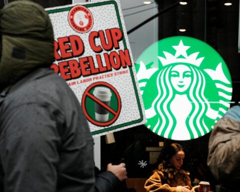 Starbucks union baristas walk out on Red Cup Day in push for contract talks