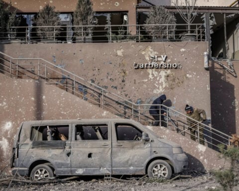 Russia pounds Ukraine with drones and missiles, killing eight and hitting energy sites