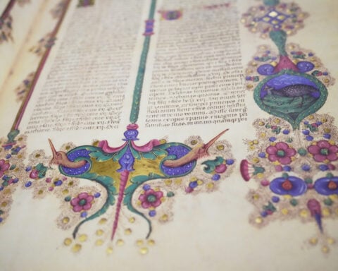 Bible described as the ‘Mona Lisa of illuminated manuscripts’ goes on display in Rome