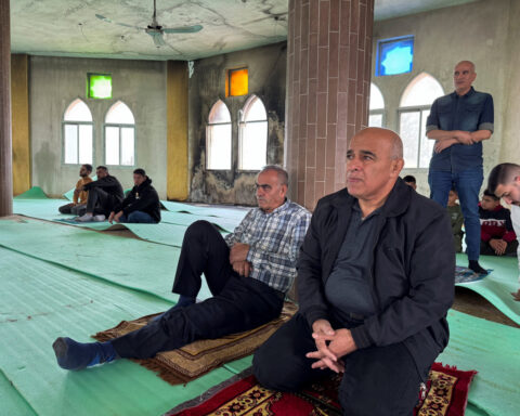 Palestinians return for prayers in West Bank mosque after settler attack