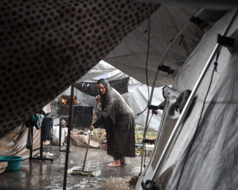 Heavy rainfall devastates displaced Palestinians in Gaza