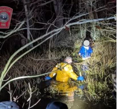 Person rescued after getting stuck in swamp in Massachusetts' North Shore
