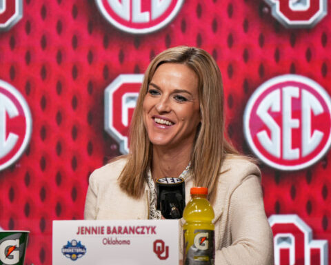 Reaching 67 points is creating a '6-7' frenzy at college basketball games across the country