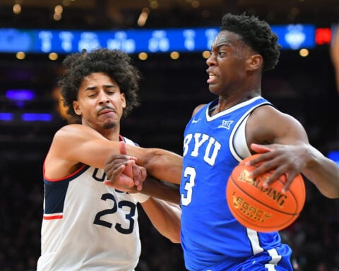 Silas Demary Jr. scores 21 to help No. 3 UConn hold off AJ Dybantsa and No. 7 BYU 86-84 in Boston