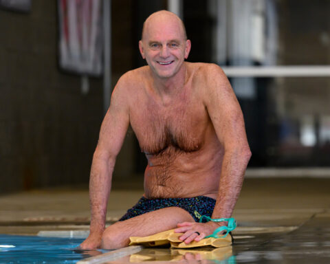 Olympic gold-medalist Rowdy Gaines has tips for older swimmers, or if you're returning to the pool