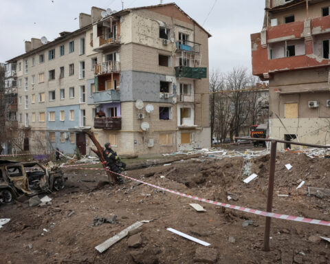 Russian missile strike kills three, wounds 10 in Kharkiv region, Ukraine says