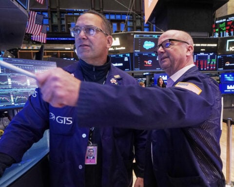 Stocks drop after another jarring day as worries about too-high prices keep dogging Nvidia, bitcoin