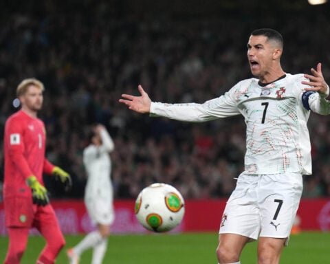 Soccer superstar Ronaldo joins Saudi crown prince during a White House visit