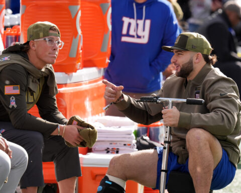 Injured Giants running back Cam Skattebo defends his WWE 'Monday Night Raw' appearance