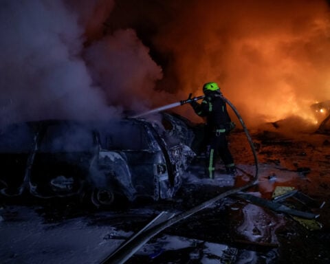 Russian drones hit Kharkiv, injuring 32 people, Ukrainian officials say