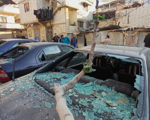 Israeli airstrike on a Palestinian refugee camp in Lebanon kills 13 people, Lebanese ministry says