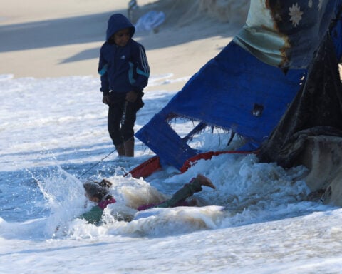 Gaza storms bring flooding, sewage and misery in tent camps
