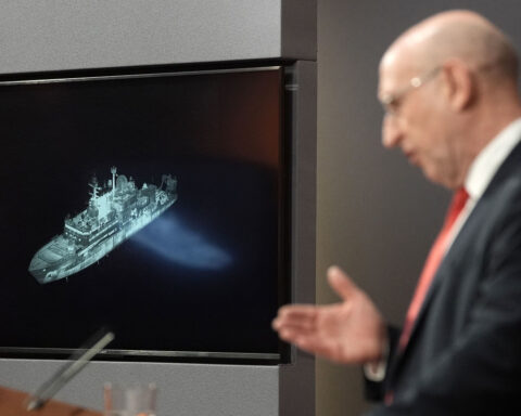 Russian spy ship enters UK waters and aims lasers at military pilots, Britain says