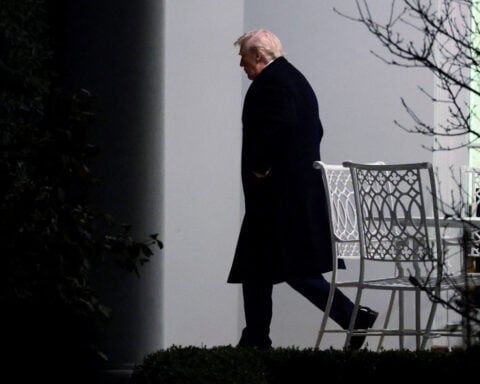 Trump says his approval ratings are down, except with 'smart people'