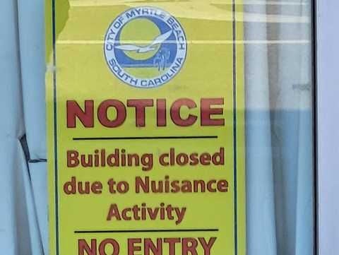 Myrtle Beach motel declared a nuisance after years of drug activity, disturbances