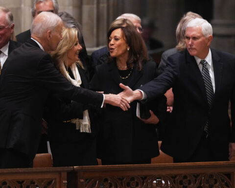 Respect and remembrance for Cheney from Bush, Biden and past vice presidents as Trump is excluded