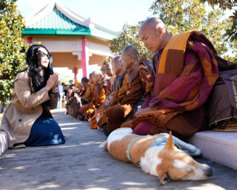Buddhist monks resume 2,300-mile walk for peace after accident near Houston