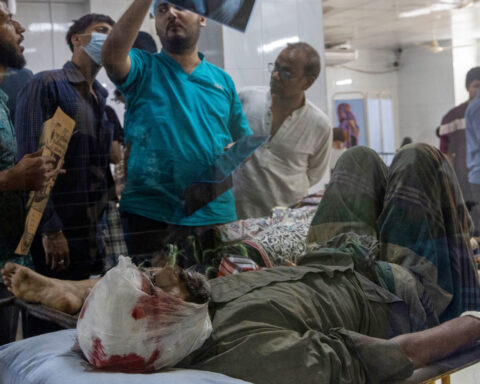 A 5.5 magnitude earthquake in central Bangladesh kills at least 8 people