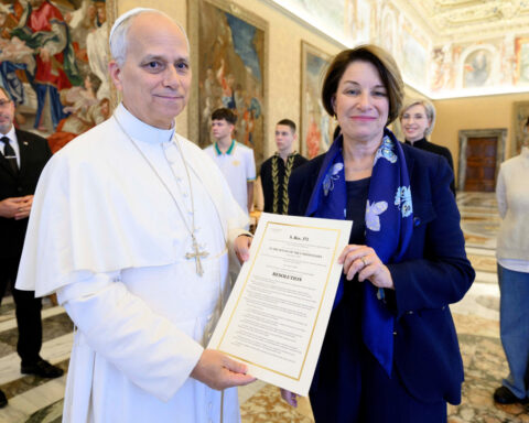 Pope given copy of US Senate bill on Minnesota shooting by co-sponsor Klobuchar