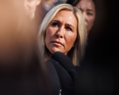 See Marjorie Taylor Greene's message announcing her upcoming resignation