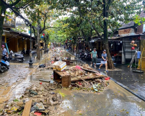 Central Vietnam death toll rises to 55 from flooding, landslides