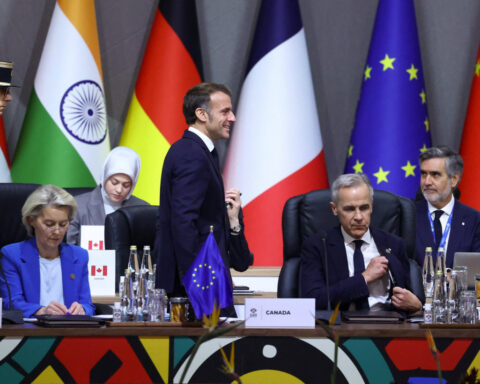 Canada's Carney and France's Macron discuss Ukraine, Gaza on G20 sidelines