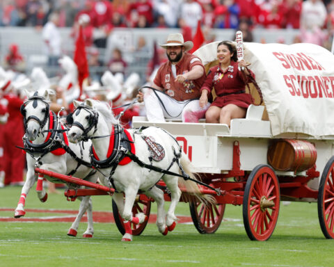 First Native woman drives Oklahoma's iconic Sooner Schooner