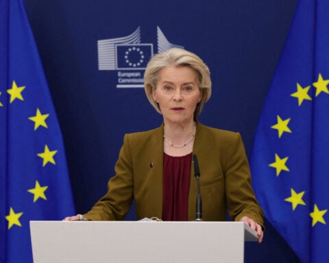Ukraine's borders cannot be changed by force or army reduced -EU's von der Leyen
