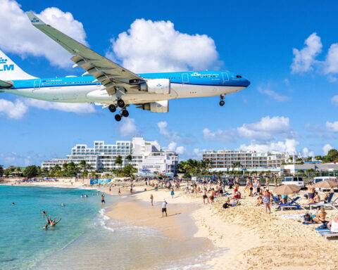‘It’s scary’: The Caribbean beach where planes zoom above your head