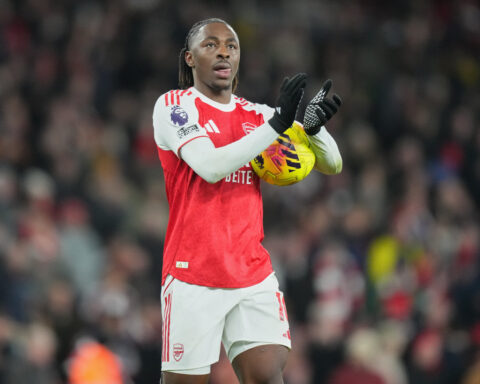 Too Eze: Midfield star's hat trick helps Arsenal beat Spurs and take 6-point lead in Premier League