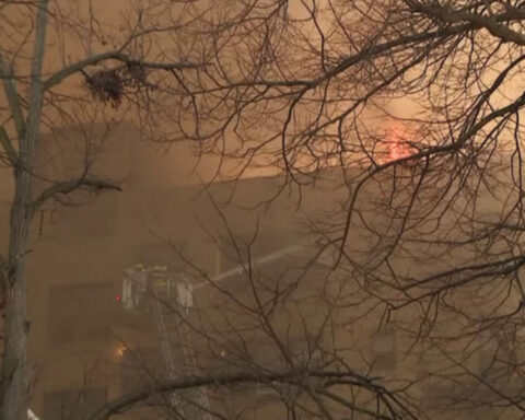 Apartment fire leaves roughly 100 residents displaced