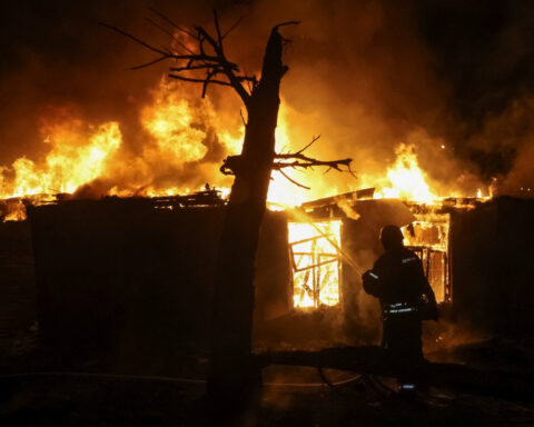 Four killed in massive Russian drone attack on Kharkiv, officials say