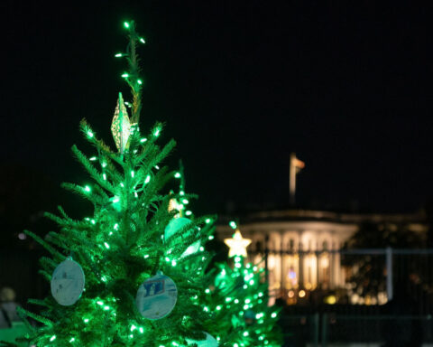 White House holiday festivities get underway despite ballroom construction