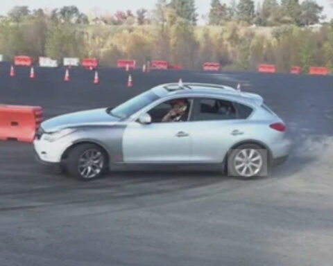 Skid pad gives drivers place to drift without threat of getting arrested