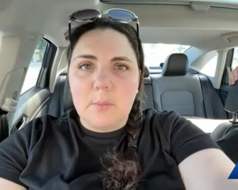 Bride pulls over on the side of the road, in her wedding dress to help crash victim