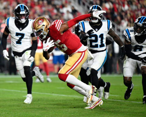 Jauan Jennings throws punch at Tre'Von Moehrig after cheap shot in 49ers' win over Panthers