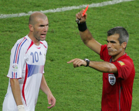 Bizarre red cards: Gueye joins list including Zidane, Simunic and Hazard after slapping own teammate