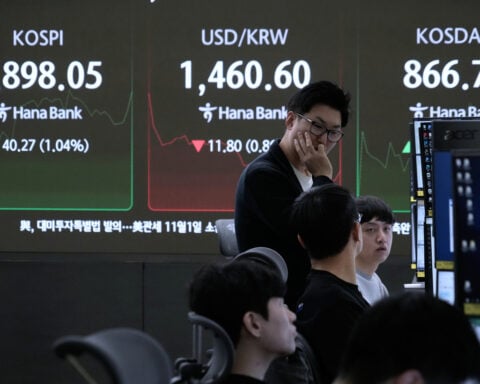 World shares are mixed, tracking Wall Street's winning streak, as US markets close for Thanksgiving