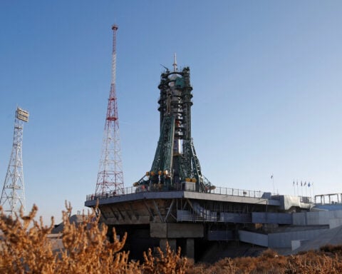 Soyuz spacecraft blasts off for International Space Station with Russian and American crew