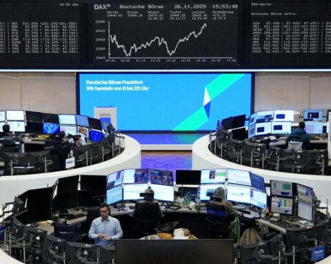 European shares clock monthly gains on Fed rate cut hopes