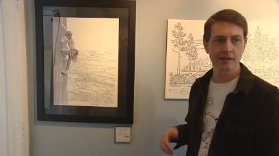 Artist Jonathan Applegate innovated his own unique form of art