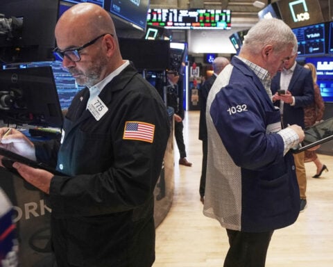 Wall Street holds steadier as bond yields and bitcoin stabilize