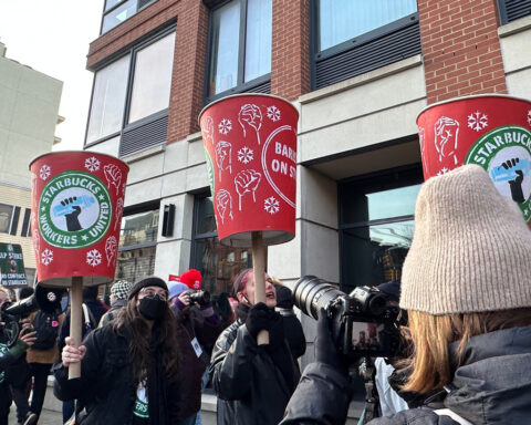 Starbucks to pay $35M to NYC workers in settlement as ongoing strike draws pols to picket line