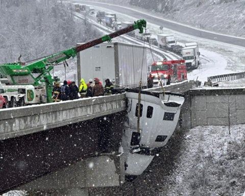 Winter's first big snowstorm hits the Northeast as schools close and traffic slows