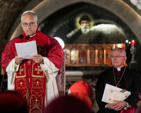 Pope Leo, in crisis-hit Lebanon, urges faith leaders to unite for peace