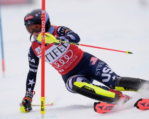 Shiffrin wins slalom on home Colorado snow to remain perfect in the Olympic season