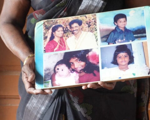A blue schoolbag in a mass grave. Sri Lanka’s bloody past is re-emerging from the soil