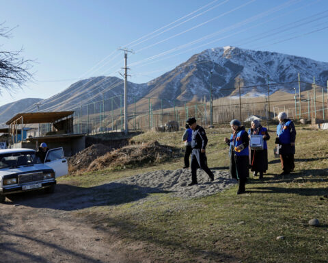 Allies of Kyrgyzstan's president set to win snap parliamentary election