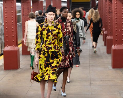 Chanel's new showman stages an ode to NYC with star-packed runway show on a real subway platform