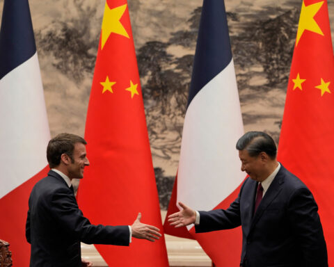 Macron arrives in China for talks with Xi on trade ties and Russia's war in Ukraine
